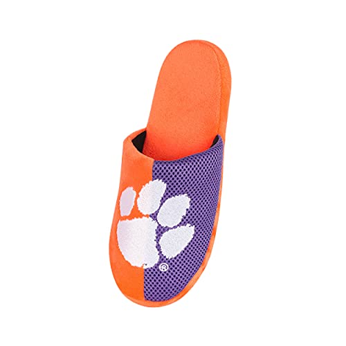 Image of FOCO Oklahoma Sooners NCAA Mens Team Logo Staycation Slippers