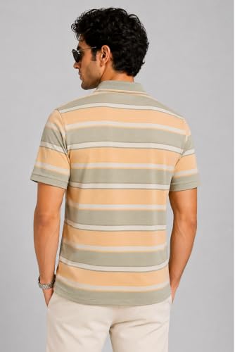 Image of SANE ORIGINALS Polo T-Shirt for Men with Pocket || Striped Polo for Men