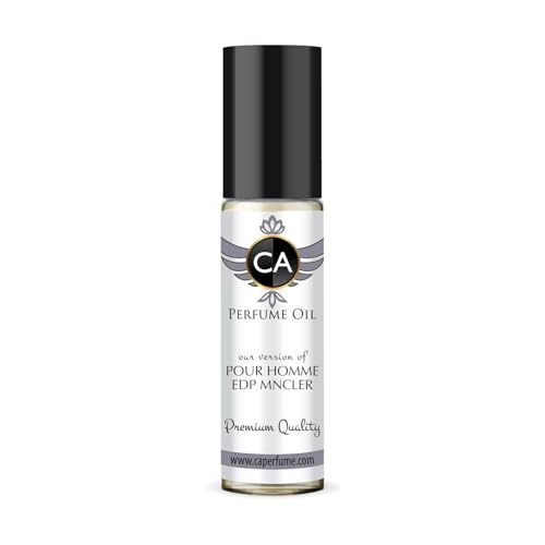 CA Perfume Impression of Pour Homme Edp Mncler for Men Perfume Oil Woody Aromatic Scent Long Lasting Cologne for Men Travel Size TSA Ready Mini Parfum Body Oil Roll-on 0.33 Fl Oz 10ml