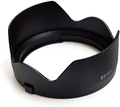 CELLONIC® ES-68 II Lens Hood Compatible for Canon EF 50mm f/1.8 STM/EF 50mm 1:1.8 STM Plastic Bayonet Flower/Tulip/Petal Sun Shade Protector Cover