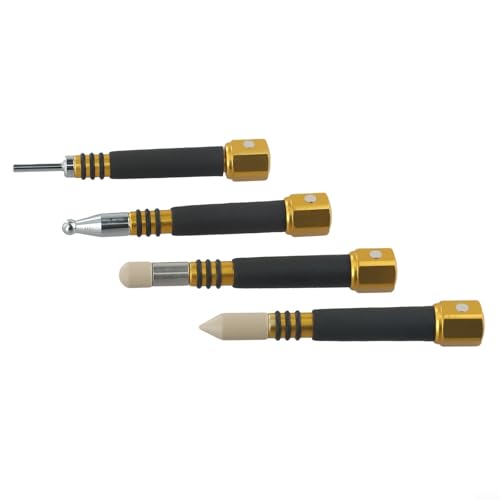 Desiumite Juego de herramientas combinadas para reparación de abolladuras de coche, martillo de metal con cara de goma de 12 cm con mango ergonómico, para carrocería automotriz y golpes de paneles