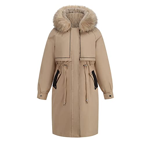 Parkas d'hiver pour femmes veste polaire à manches longues chaude