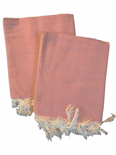 Image of Cotton Bedsheets for Single Bed, 60 x 90 inch, Pure Cotton, Breathable Fabric, Pack of 2 Pink & Yellow (Mix, 4)