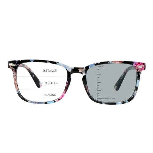 LAMBBAA Vintage Square Multifocal Presbyopic Glasses