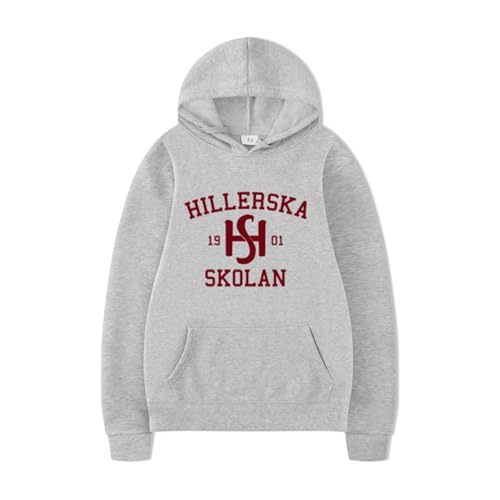 CUTTE Young Royals Hillerska Skolan Kapuzenpullover - Unisex Langarm Mit Druck, TV-Serie Freizeit (Hellgrau,M) für 23,39 EUR bei amazon.de Bild: CUTTE Young Royals Hillerska Skolan Kapuzenpullover - Unisex Langarm Mit Druck, TV-Serie Freizeit (Hellgrau,M) für 23,39 EUR bei amazon.de