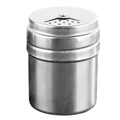 FROMCEO Tarro de especias de moda profesional, contenedor de especias con textura de acero inoxidable, organizador de especias adecuado para el uso diario