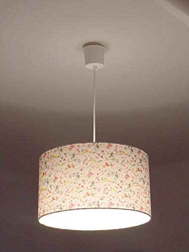 Lustre suspension blanc fleurs romantiques pour illuminer les nuits douces - 2
