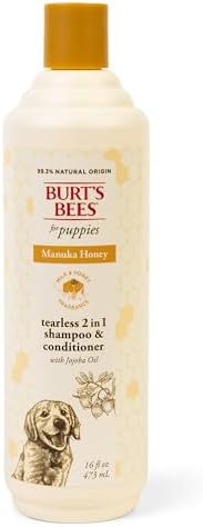 Burt’s Bees for Pets Manuka Honey Tearless 2 in 1 Shampoo and Con...