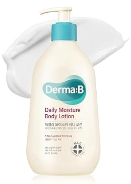 Derma B | Daily Moisture Body Lotion | Body Cream for Dry Skin | Long-Lasting Body Moisturizer for Sensitive Skin | 13.5 fl oz (400ml)