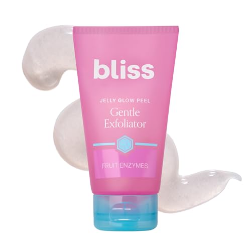 Image of Bliss Jelly Glow Peel™ Gentle Non-Abrasive Cleanser and Exfoliator With Fruit Enzymes - 4 Oz - Nourishes and Hydrates Skin - Clean - Vegan & Cruelty Free