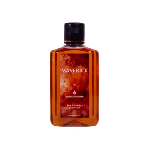 Image of Bath & Blossoms Maverick Shower Gel | Warm Citrus & Spice Fragrance | Rich Foaming Lather | Aloe Vera & Vitamin E | Gentle Moisturising formula suitable for all skin types | Vegan & 100% Paraben Free | Premium Body Care