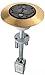 Hubbell Wiring Systems PT2X2BRS Brass Finish 1 Piece Unit Fire-Rated Poke-Through Flush Floor Pedestal, 7" Diameter x 16.67" Length, 3" Core Hole