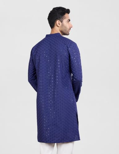 Image of Symbol Premium Men's Embroidery Sequined Long Kurta