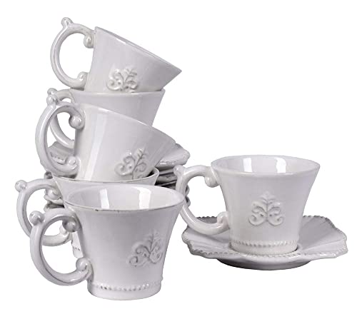Servicio de Café 14tlg Estilo Rústico Servicio de Porcelana Juego de Té Mesa Tazas cw508 Palazzo Exclusivo