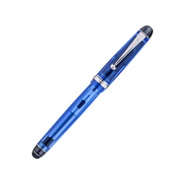 Image of Pilot CUSTOM 74 TINTED BLUE CT FOUNTAIN PEN - 14KT GOLD RHODIUM-PLATED FINE NIB
