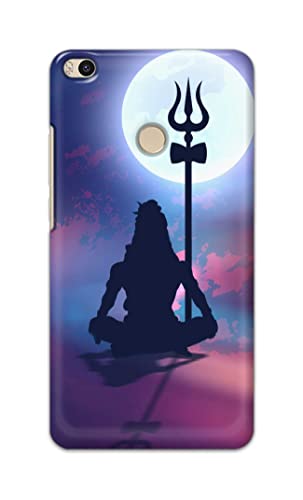 Image of Printed Hard Back Cover Case for Mi Max 2 Back Cover (Lord Shiva) -702