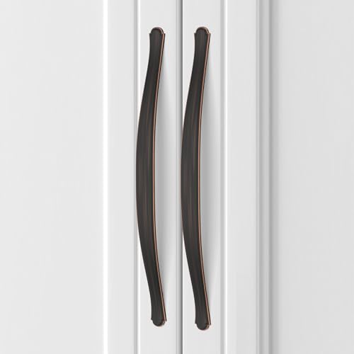 Image of Asidrama 10 Pack 7.5 Inch(192mm) Oil Rubbed Bronze Kitchen Cabinet Handles Cabinet Pulls Kitchen Cabinet Hardware for Cupboard Drawer Pulls