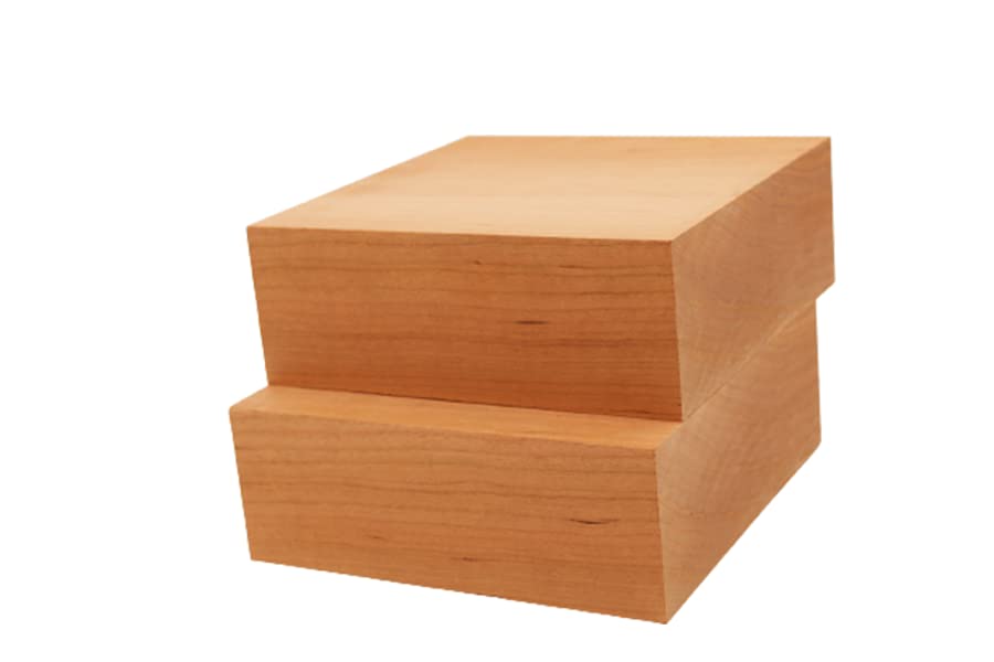 Barrington Hardwoods Cherry Lumber Bowl Blanks 3" (2 Pcs) (3" x 6" x 6")