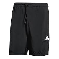 adidas Men's Essential Three Stripes Chelsea Short, Black/White, M