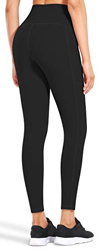 Image of Fengbay High Waist Yoga Pants, Pocket Yoga Pants Tummy Control Workout Running 4 Way Stretch Yoga Leggings