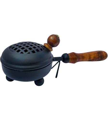 Image of Stylish Metal Dhoop Holder Incense Burner | Loban Dani | Dhoop Dani | Metal Loban Dhoop Dani | Dhoop Dani Stand | Burner for Home Office Temple Puja.