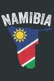  Distressed Retro Namibia Flag Namibia Map Patriotic: Notebook Journal lined 6X9 inch 110p