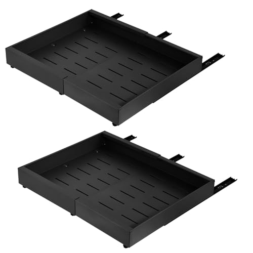 Expandable Pull out Drawer | Heavy Duty Adhesive Drawers | Adjustable Kitchen Cabinet Organizer Tray for Restaurant Bathroom Home Hotel