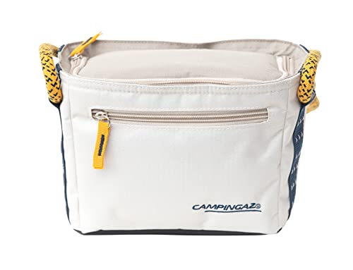 Campingaz Jasmin Box, Small Cooler Box, 3 Litre, Keeps Cold Up To 6 Hours, Holds 6 Bottles, Compact Cooler Bag, Picnic Bag, Lunch Bag, Made from Recycled Materials,White