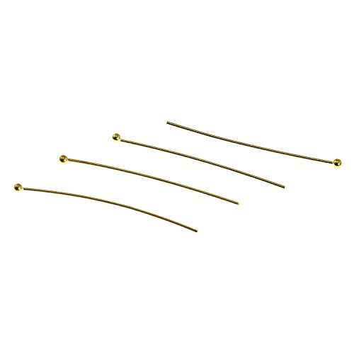Ball Headpin Zrm&E 50Pcs 0.6X35Mm Gold Plated Fine Copper Ball Pins Quilting Pins For Diy Jewelry Making, Ball Head Pins #TOP25