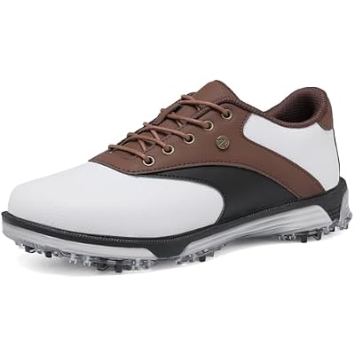 Mens Golf Shoes Waterproof, Professional Outdoor Spikeless Golf Shoes for Men Size 7.5-14