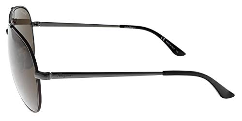Salvatore Ferragamo Aviator Sunglasses SF131S 067 Gunmetal/Cocoa 60mm 1313