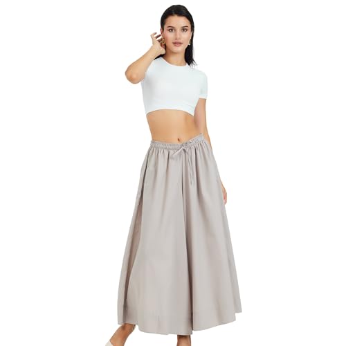 Womens Pants | Elastic Waist Comfortable Fit High-Rise Pocketed Daily Trousers | Casual and Sporty Wear