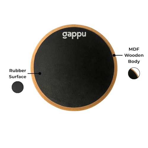Image of Practice Pad Drum 12 Inch - Black | Training Pad for Drummers & Students