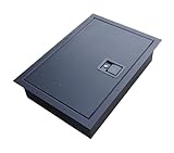 Generic Floor Mounted, Locking Storage Box for Toy Hauler, Cargo Race Trailers, or Home - 1,000lb Drive-Over Capacity, Black, 9500488