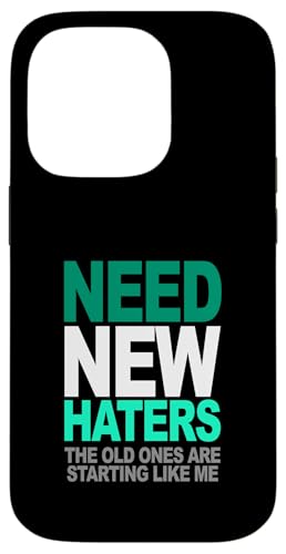 Light Teal Aqua New Haters Needed Teal Aqua�O���t�B�b�N �X�}�z�P�[�X iPhone 14 Pro �p