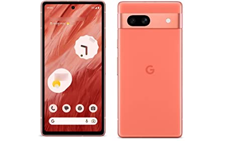 Image of Google Pixel 7a 5G, 128GB, Coral - Unlocked (Renewed)