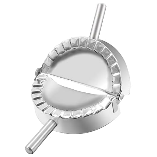 COTEY 6 Inch Empanda Press, Large Stainless Steel Dumpling Maker, 2-in-1 Dough Cutter/Dumpling Mold for Empanada, Dumpling, Ravioli, Pierogi & Hand Pie