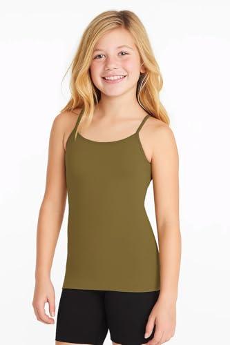 Image of Kurve Girl's Sleeveless Tank Top - Stretch Undershirts Cami Camisole, UV Protective Fabric, Rated UPF 50+ (Made in USA)