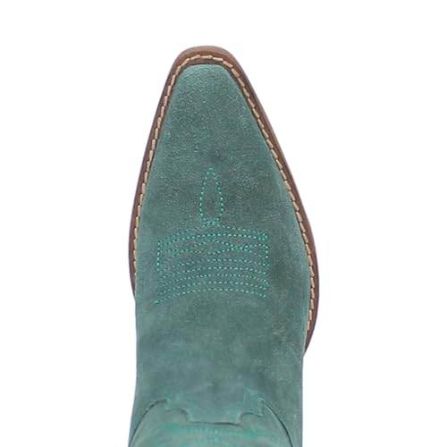 Image of Dingo Womens Out West Embroidered Snip Toe Casual Boots Mid Calf Mid Heel 2-3 inch