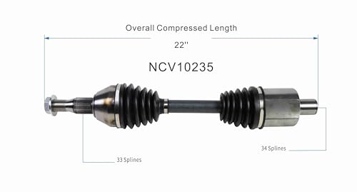 GSP NCV10235 CV Axle Shaft Assembly - Left Front (Driver Side) by GSP - Image 6
