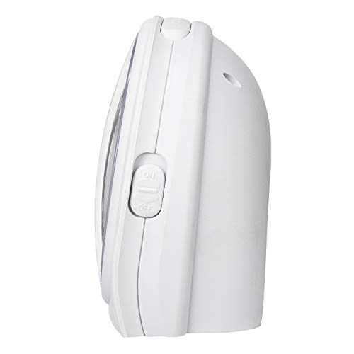 5.5" Silent Analog Alarm Clock Non Ticking, Gentle Wake, Beep Sounds, Increasing Volume, Battery Operated Snooze And Light Functions, Easy Set,White(Best For Elder) #TOP2