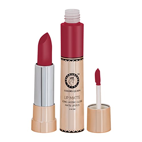 Image of Colors Queen 2 in 1 Matte Lipstick | Lip Matte | Long Lasting Gloss, Waterproof, Non Transferable| (11 - Neon, 8g)