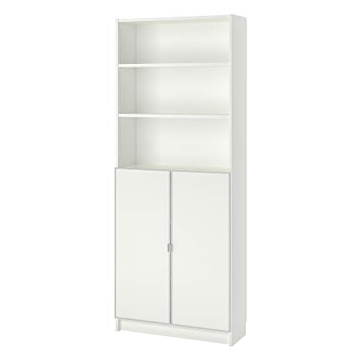 BILLY/MORLIDEN bokhylla med glasdörrar 80 x 30 x 202 cm vit/glas