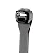 Panduit SG100M-C0 Super-Grip Cable Tie, Weather Resistant Nylon 6.6, Miniature Cross Section, Curved Tip, 18lbs Min Tensile Strength, 0.90" Max Bundle Diameter, 0.038" Thickness, 0.118" Width, 4.2" Length, Black (Pack of 100)