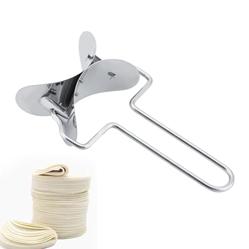 MOUMOUTEN Dumpling Wrapper Dough Cutter, Stainless Steel Pastry Rolling Cutter, DIY Circle Dough Blade Ravioli Dumpling Maker, 3in Pie Making Tools for Home Kitchen