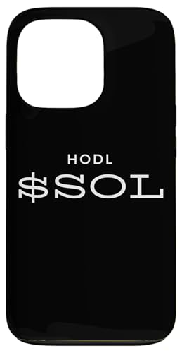 HODL SOL �\���i �u���b�N�`�F�[�� �Í� �A���g�R�C�� �~�[���R�C�� SOL NFT �X�}�z�P�[�X iPhone 13 Pro �p