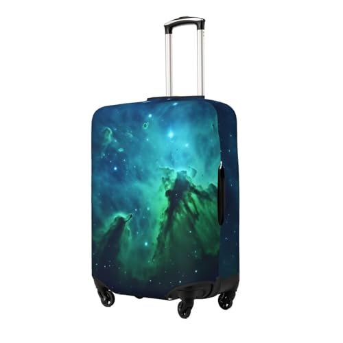 Galaxy Green Print Luggage Suitcase Covers Elastic Washable Luggage Protector Luggage Covers For Suitcase2