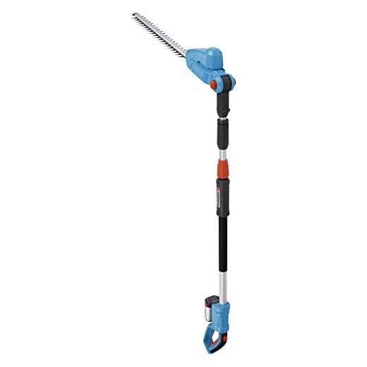 Gardena 8881-20 THS Li-18/42 Kit Tagliasiepi Telescopica, 3 m, Batteria e Caricabatteria Inclusi