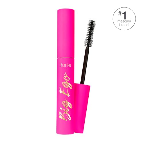 tarte big ego mascara – Ultra-Black, Long-Wear Vegan Mascara for Fuller, Longer, Volumized Lashes, Cruelty Free