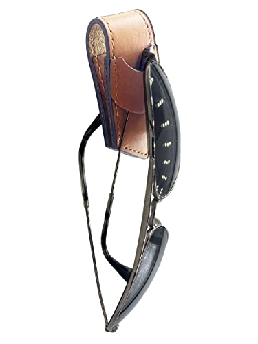 City Bred Wearable Magnetic Glasses Holder/Safe Keeper for Sunglasses, Eyeglasses/Use on Shirt Collar, Backpack, Purse, Bag, Pockets/Perfect for Travel & Every Day Use/Vegan Leather